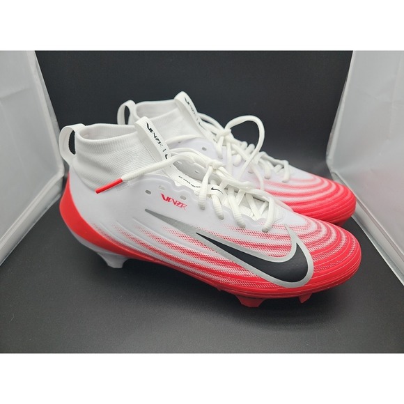 Nike Other - Nike Zoom Air Vapor Pro 1 Football Cleats White Red FB3298-102 Men's Size 8.5